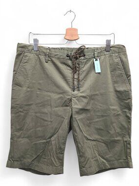 Alberto Men's Jump-K Slim Fit Solid Golf Shorts Size 36 Green NWT